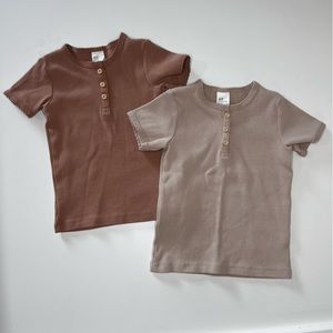 Set of 2 H&M ribbed short sleeve tees
